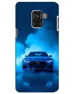 Чехол для Samsung Galaxy A8 Plus 2018 (A730F) с картинкой «Audi — голубая энергия»
