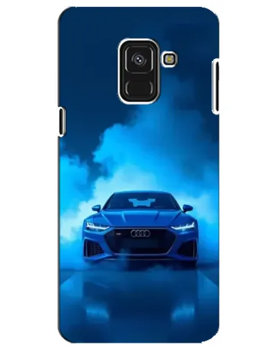 Чехол для Samsung Galaxy A8 Plus 2018 (A730F) с картинкой «Audi — голубая энергия»