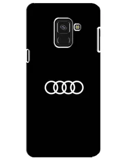 Чехол для Samsung Galaxy A8 Plus 2018 (A730F) с картинкой «Audi White Logo»