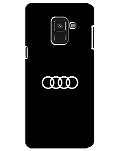 Чехол для Samsung Galaxy A8 Plus 2018 (A730F) с картинкой «Audi White Logo»