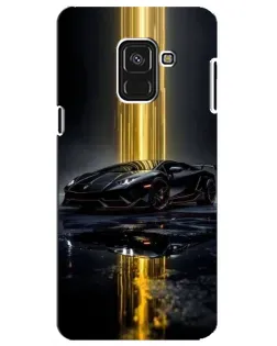 Чохол для Samsung Galaxy A8 Plus 2018 (A730F) з картинкою «Нічний Lamborghini драйв»