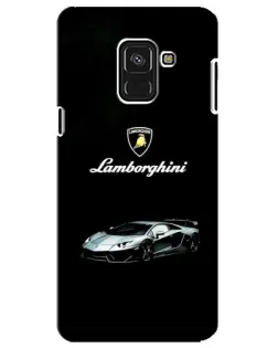 Чохол для Samsung Galaxy A8 Plus 2018 (A730F) з картинкою «Логотип Lamborghini класика»