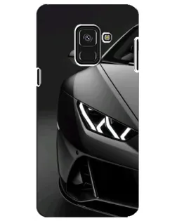 Чохол для Samsung Galaxy A8 Plus 2018 (A730F) з картинкою «Lamborghini фари деталізація»