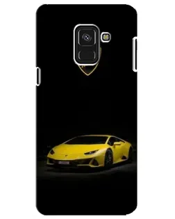 Чохол для Samsung Galaxy A8 Plus 2018 (A730F) з картинкою «Lamborghini жовтий акцент»
