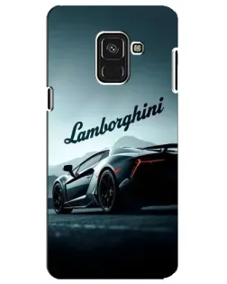 Чохол для Samsung Galaxy A8 Plus 2018 (A730F) з картинкою «Класичний Lamborghini надпис»