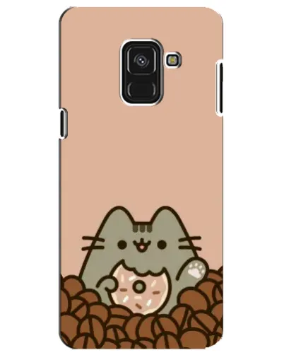 Чехол для Samsung Galaxy A8 Plus 2018 (A730F) с картинкой «Кофейный Пушин»