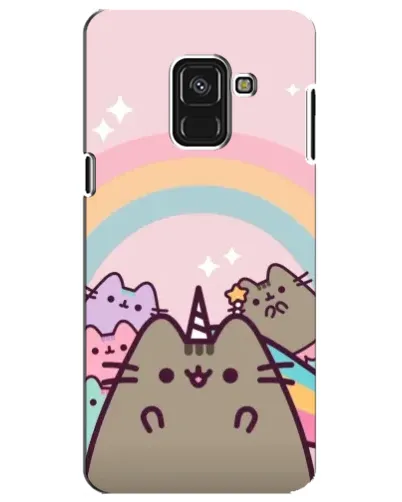 Чехол для Samsung Galaxy A8 Plus 2018 (A730F) с картинкой «Единорог Pusheen»
