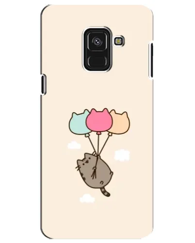 Чехол для Samsung Galaxy A8 Plus 2018 (A730F) с картинкой «Пушин на шариках»