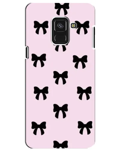 Чехол для Samsung Galaxy A8 Plus 2018 (A730F) с картинкой «Черные банты Coquette» Чехол для Samsung Galaxy A8 Plus 2018 (A730F) с картинкой «Черные банты Coquette»