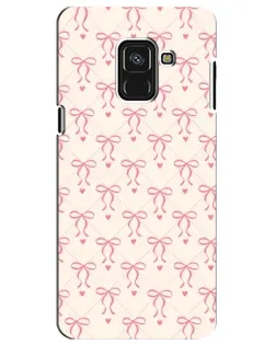 Чехол для Samsung Galaxy A8 Plus 2018 (A730F) с картинкой «Розовые бантики Coquette»