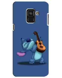 Чохол для Samsung Galaxy A8 Plus 2018 (A730F) з картинкою «Стіч з укулеле»