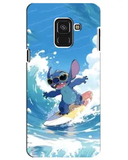 Чохол для Samsung Galaxy A8 Plus 2018 (A730F) з картинкою «Стіч на хвилі»