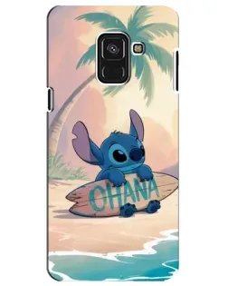 Чохол для Samsung Galaxy A8 Plus 2018 (A730F) з картинкою «Стіч на серфі»