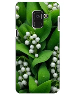 Чохол для Samsung Galaxy A8 Plus 2018 (A730F) з картинкою «Конвалії в зелені»