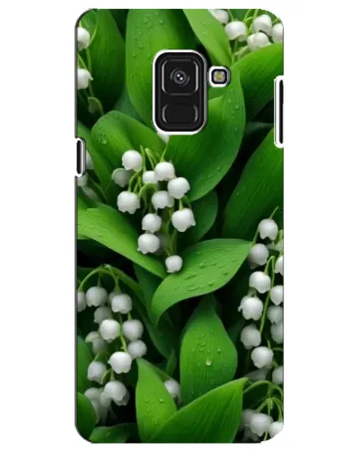 Чехол для Samsung Galaxy A8 Plus 2018 (A730F) с картинкой «Ландыши в зелени»