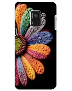 Чохол для Samsung Galaxy A8 Plus 2018 (A730F) з картинкою «Райдужна квітка»