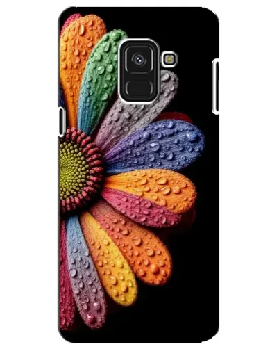 Чехол для Samsung Galaxy A8 Plus 2018 (A730F) с картинкой «Радужный цветок»