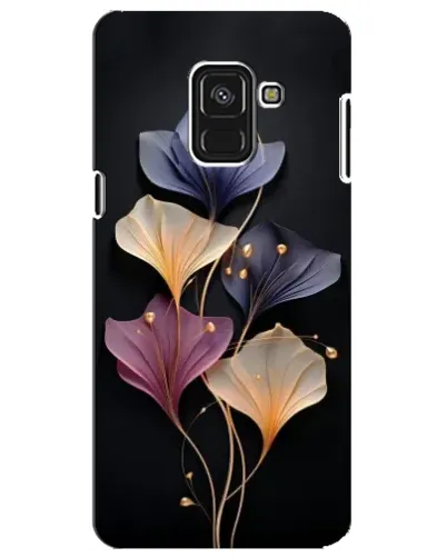 Чехол для Samsung Galaxy A8 Plus 2018 (A730F) с картинкой «Лиловые цветы грации»