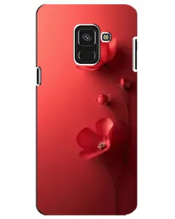 Чохол для Samsung Galaxy A8 Plus 2018 (A730F) з картинкою «Макові суцвіття»