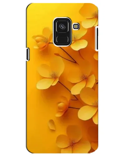 Чехол для Samsung Galaxy A8 Plus 2018 (A730F) с картинкой «Золотые лепестки»