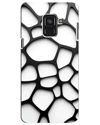 Чехол для Samsung Galaxy A8 Plus 2018 (A730F) с картинкой «Белая объемная сетка» Чехол для Samsung Galaxy A8 Plus 2018 (A730F) с картинкой «Белая объемная сетка»