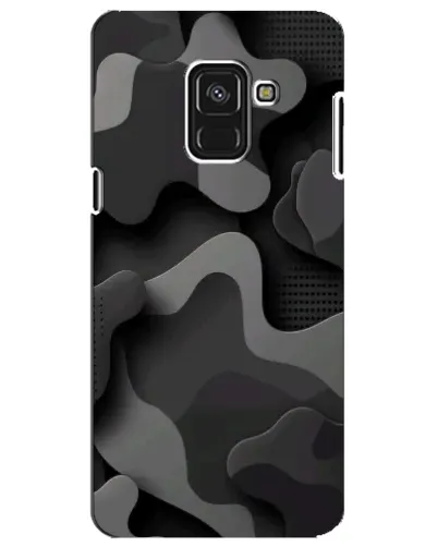 Чехол для Samsung Galaxy A8 Plus 2018 (A730F) с картинкой «Темный абстрактный камуфляж» Чехол для Samsung Galaxy A8 Plus 2018 (A730F) с картинкой «Темный абстрактный камуфляж»