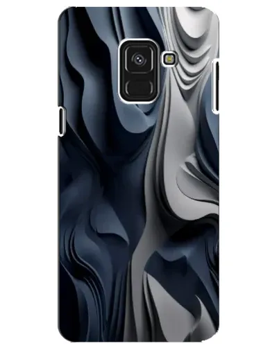 Чехол для Samsung Galaxy A8 Plus 2018 (A730F) с картинкой «Объемные синие складки» Чехол для Samsung Galaxy A8 Plus 2018 (A730F) с картинкой «Объемные синие складки»