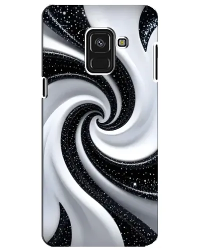 Чехол для Samsung Galaxy A8 Plus 2018 (A730F) с картинкой «Черно-белая спираль» Чехол для Samsung Galaxy A8 Plus 2018 (A730F) с картинкой «Черно-белая спираль»