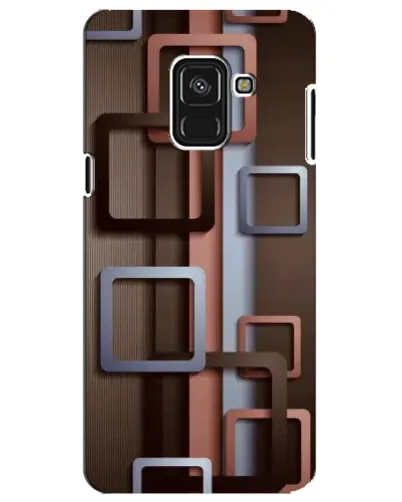 Чехол для Samsung Galaxy A8 Plus 2018 (A730F) с картинкой «Коричневые объемные квадраты» Чехол для Samsung Galaxy A8 Plus 2018 (A730F) с картинкой «Коричневые объемные квадраты»
