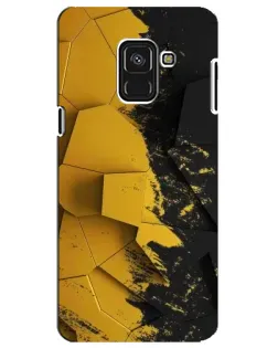 Чехол для Samsung Galaxy A8 Plus 2018 (A730F) с картинкой «Золотые осколки геометрии»