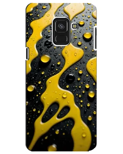 Чехол для Samsung Galaxy A8 Plus 2018 (A730F) с картинкой «Жидкое желтое золото» Чехол для Samsung Galaxy A8 Plus 2018 (A730F) с картинкой «Жидкое желтое золото»
