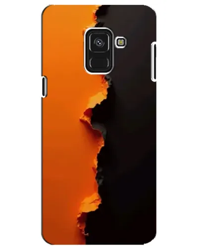 Чехол для Samsung Galaxy A8 Plus 2018 (A730F) с картинкой «Оранжевый разлом» Чехол для Samsung Galaxy A8 Plus 2018 (A730F) с картинкой «Оранжевый разлом»