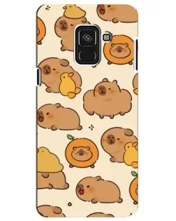 Чехол для Samsung Galaxy A8 Plus 2018 (A730F) с картинкой «Капибары с апельсинами» Чехол для Samsung Galaxy A8 Plus 2018 (A730F) с картинкой «Капибары с апельсинами»