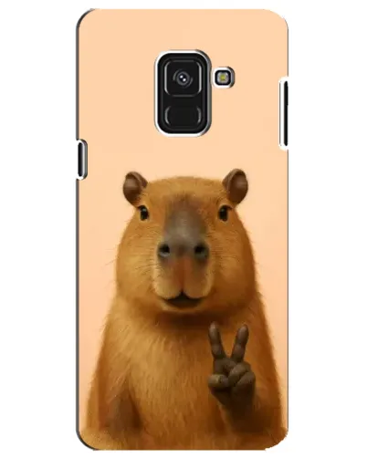 Чохол для Samsung Galaxy A8 Plus 2018 (A730F) з картинкою «Капібара вікторія» Чохол для Samsung Galaxy A8 Plus 2018 (A730F) з картинкою «Капібара вікторія»