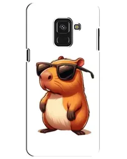 Чохол для Samsung Galaxy A8 Plus 2018 (A730F) з картинкою «Капібара в окулярах» Чохол для Samsung Galaxy A8 Plus 2018 (A730F) з картинкою «Капібара в окулярах»