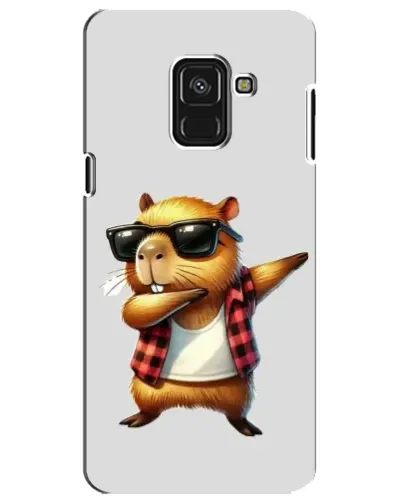 Чохол для Samsung Galaxy A8 Plus 2018 (A730F) з картинкою «Капібара репер даб» Чохол для Samsung Galaxy A8 Plus 2018 (A730F) з картинкою «Капібара репер даб»