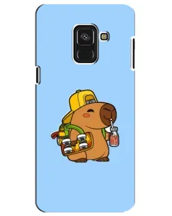 Чохол для Samsung Galaxy A8 Plus 2018 (A730F) з картинкою «Капібара на скейті» Чохол для Samsung Galaxy A8 Plus 2018 (A730F) з картинкою «Капібара на скейті»