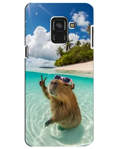 Чохол для Samsung Galaxy A8 Plus 2018 (A730F) з картинкою «Капібара на морі» Чохол для Samsung Galaxy A8 Plus 2018 (A730F) з картинкою «Капібара на морі»