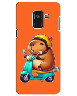Чохол для Samsung Galaxy A8 Plus 2018 (A730F) з картинкою «Капібара на скутері» Чохол для Samsung Galaxy A8 Plus 2018 (A730F) з картинкою «Капібара на скутері»