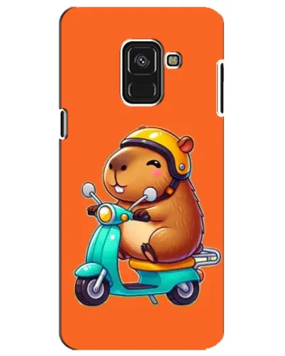 Чохол для Samsung Galaxy A8 Plus 2018 (A730F) з картинкою «Капібара на скутері» Чохол для Samsung Galaxy A8 Plus 2018 (A730F) з картинкою «Капібара на скутері»