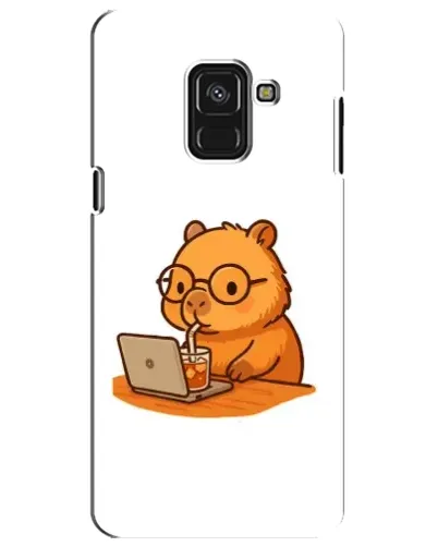 Чохол для Samsung Galaxy A8 Plus 2018 (A730F) з картинкою «Капібара з ноутбуком» Чохол для Samsung Galaxy A8 Plus 2018 (A730F) з картинкою «Капібара з ноутбуком»