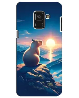 Чохол для Samsung Galaxy A8 Plus 2018 (A730F) з картинкою «Захід сонця з капібарою» Чохол для Samsung Galaxy A8 Plus 2018 (A730F) з картинкою «Захід сонця з капібарою»