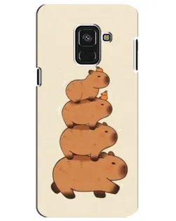Чохол для Samsung Galaxy A8 Plus 2018 (A730F) з картинкою «Вежа з капібар» Чохол для Samsung Galaxy A8 Plus 2018 (A730F) з картинкою «Вежа з капібар»
