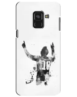 Чехол для Samsung Galaxy A8 Plus 2018 (A730F) с картинкой «Черно-белый силуэт Месси» Чехол для Samsung Galaxy A8 Plus 2018 (A730F) с картинкой «Черно-белый силуэт Месси»