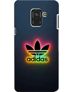 Чехол для Samsung Galaxy A8 2018 (A530F) с картинкой «Неоновый Adidas»