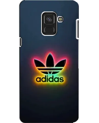 Чехол для Samsung Galaxy A8 2018 (A530F) с картинкой «Неоновый Adidas»