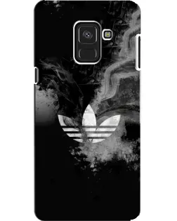 Чехол для Samsung Galaxy A8 2018 (A530F) с картинкой «Абстрактный дым Adidas»