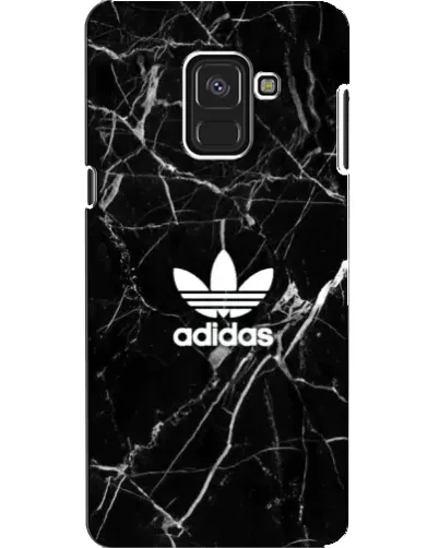 Чехол для Samsung Galaxy A8 2018 (A530F) с картинкой «Белый мрамор Adidas»