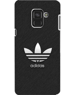 Чехол для Samsung Galaxy A8 2018 (A530F) с картинкой «Adidas Карбоновая текстура»