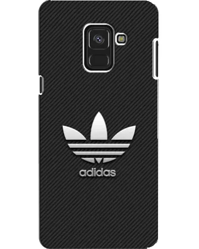 Чехол для Samsung Galaxy A8 2018 (A530F) с картинкой «Adidas Карбоновая текстура»
